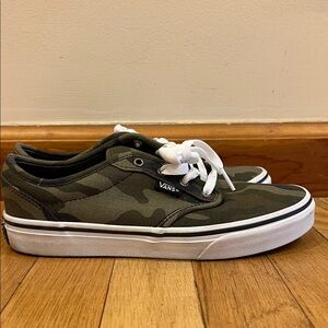 Vans Olive Camouflage Sneakers